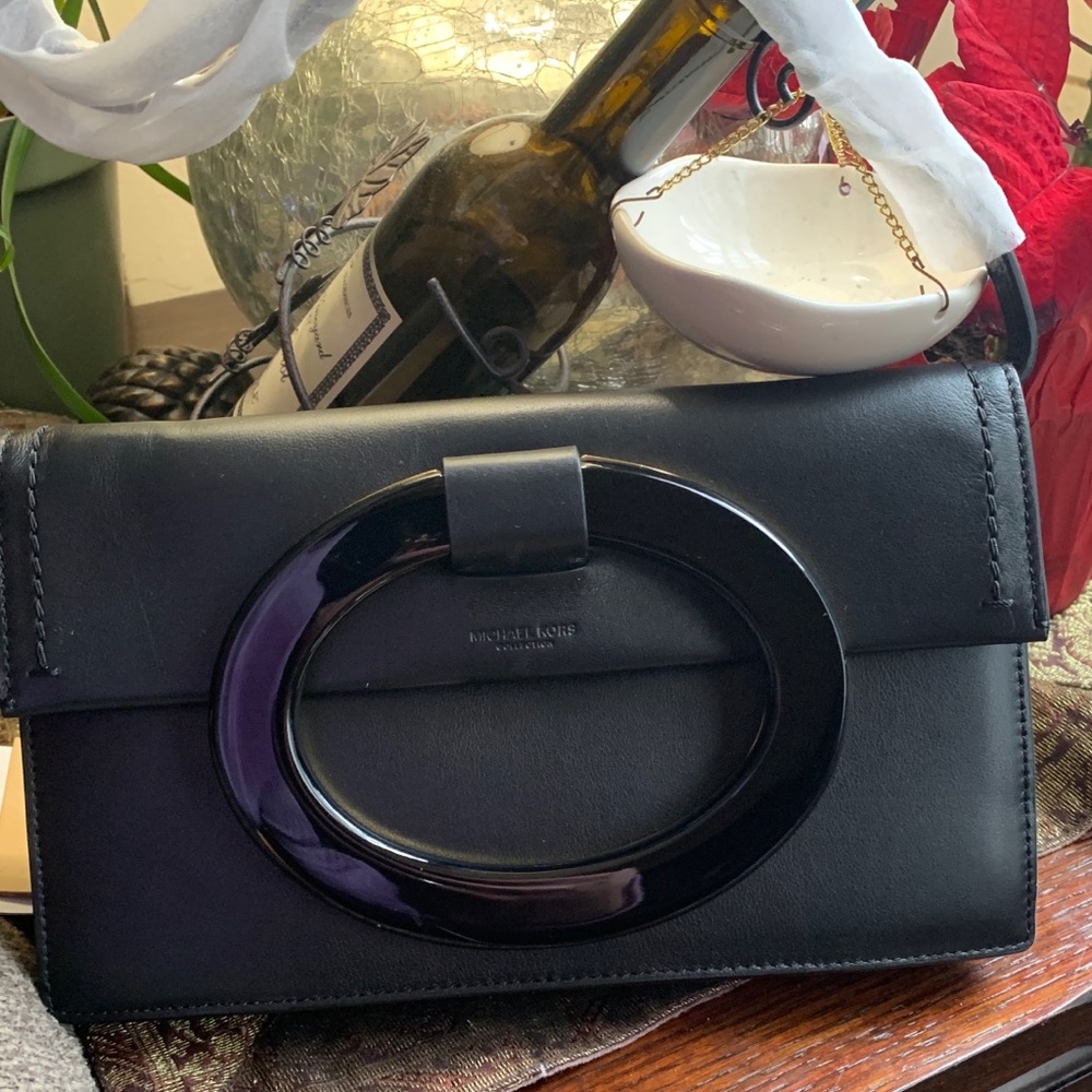 RARE❤️Authentic MK Collection Calf Leather L.Edition Crosby/Clutch/shoulder ❤️ - Picture 13 of 14